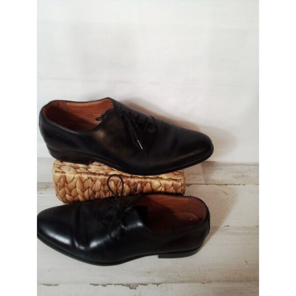 Mens Desai Black Dress Shoes Size 275  ‎   9.5mens US Conversion - Picture 3 of 13